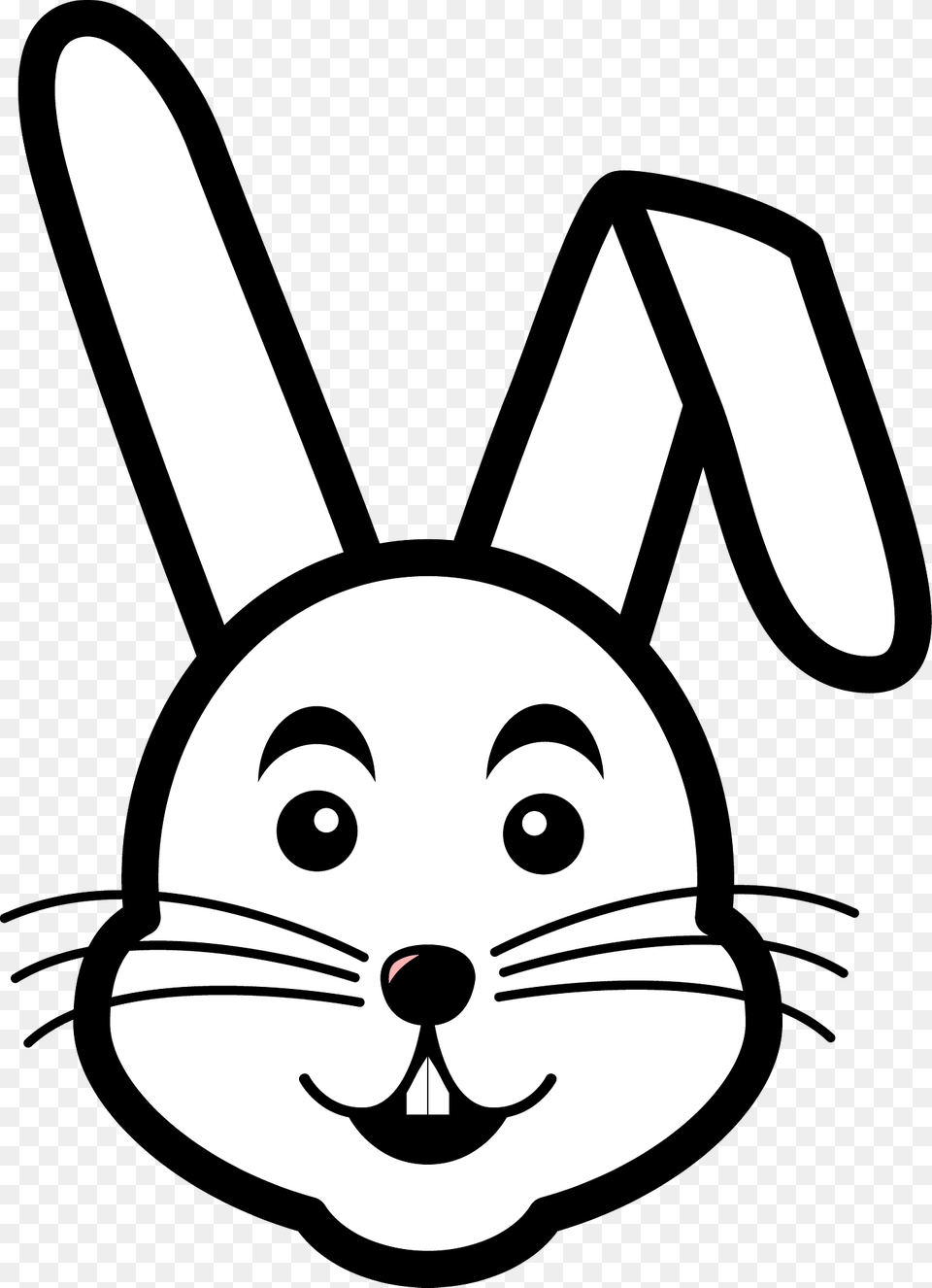Cartoon Rabbit Face Clipart, Mammal, Animal, Stencil, Ammunition Free Png