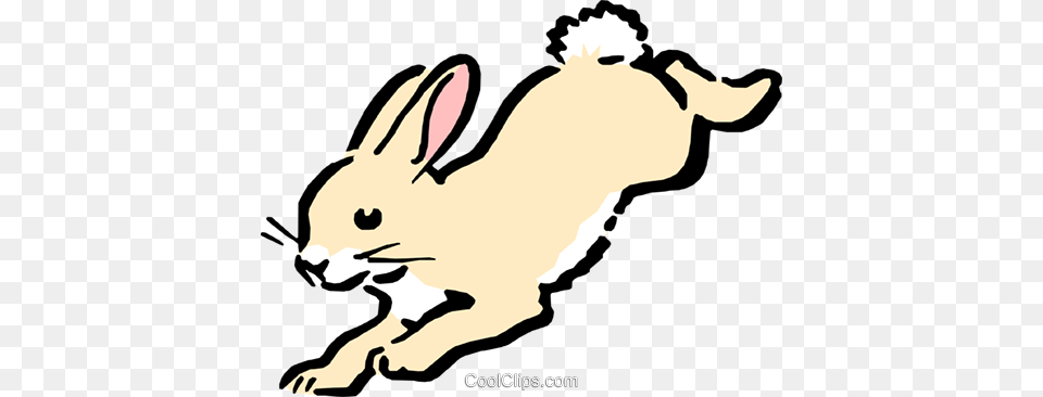 Cartoon Rabbit Royalty Vector Clip Art Illustration Hopping Rabbit Clip Art, Animal, Mammal, Kangaroo Free Transparent Png