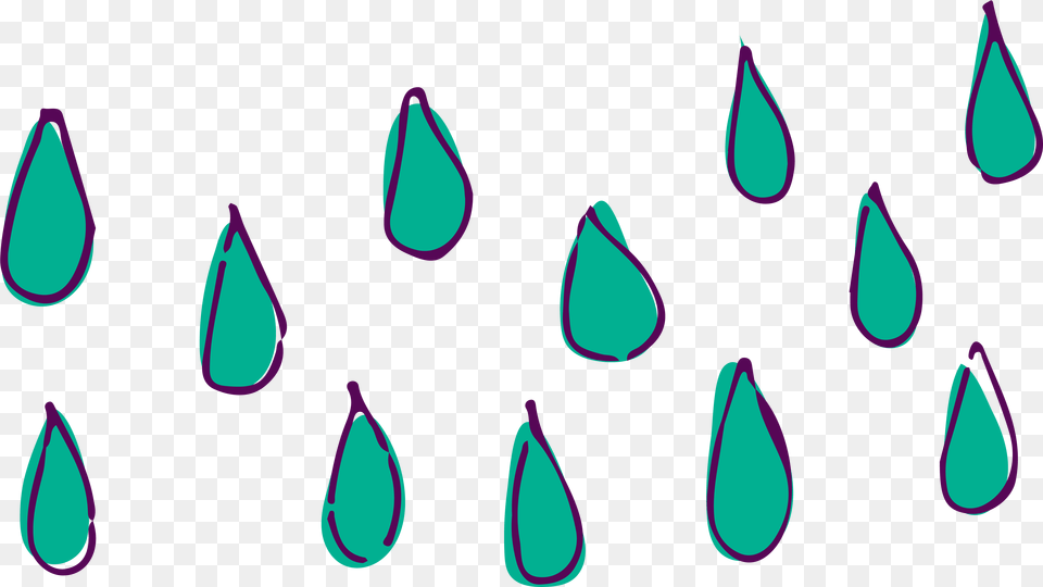 Cartoon Rain Clipart Rain Drops Drawing, Flower, Petal, Plant, Droplet Free Png