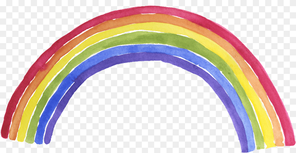 Cartoon Rainbow Decorative Background Clipart Rainbow, Hoop, Person Png