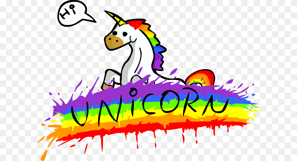 Cartoon Rainbow Unicorn Unicorn Rainbow, People, Person Free Png
