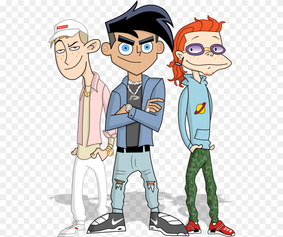 Cartoon Rap Group By Joshisjagged Art Cartoon Rappers, Book, Comics, Publication, Person Png