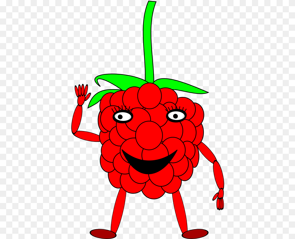 Cartoon Raspberry Clip Arts, Berry, Food, Fruit, Plant Png Image