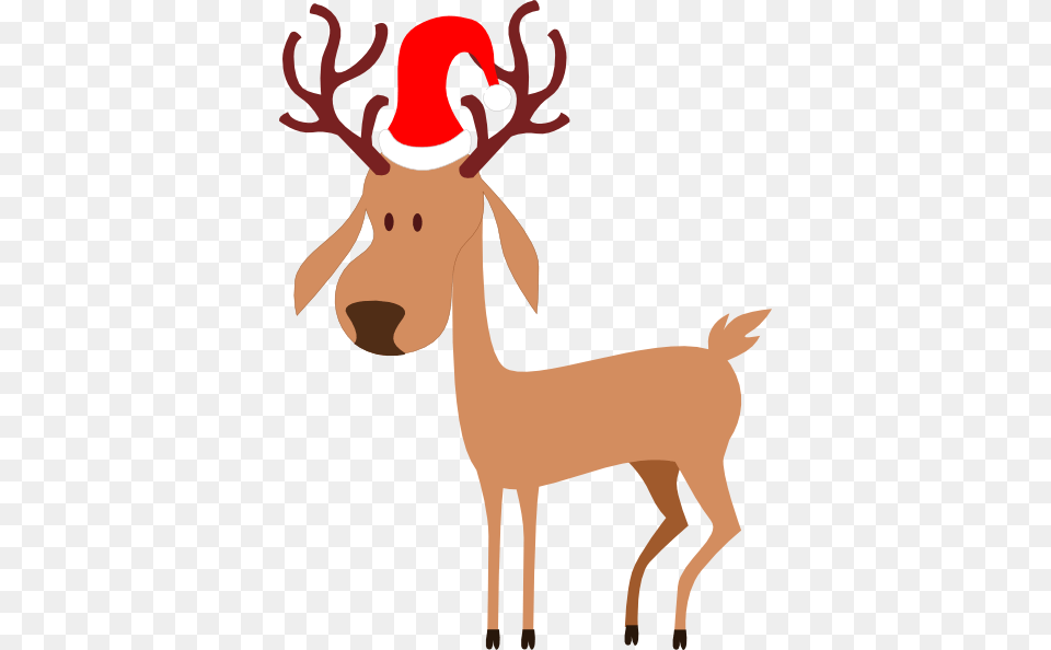 Cartoon Reindeer Clipart, Animal, Deer, Mammal, Wildlife Free Transparent Png