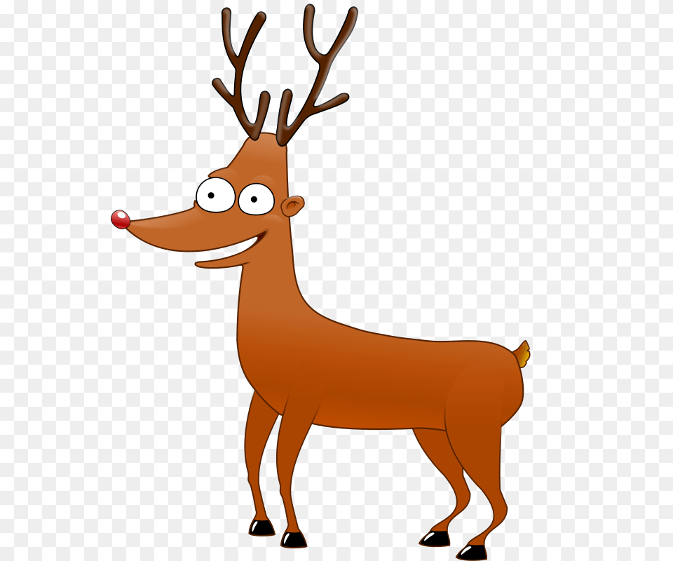 Cartoon Reindeer Clipart, Animal, Deer, Mammal, Wildlife Free Png Download