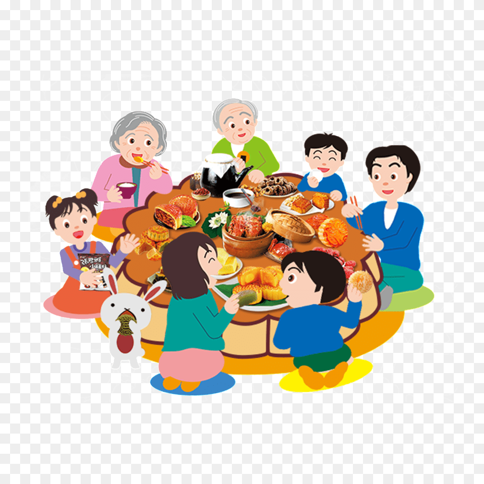 Cartoon Reunion Clipart Welovepictures Family, Person, People, Food, Meal Free Png