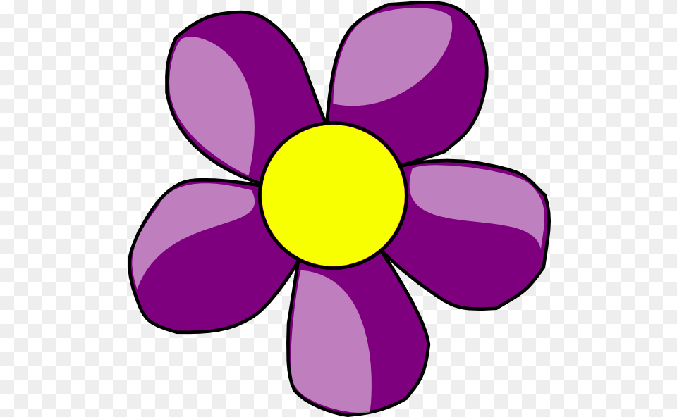 Cartoon Rose Purple Rose Clipart Animated Purple Clip Art Flowers Purple, Anemone, Daisy, Plant, Flower Png Image