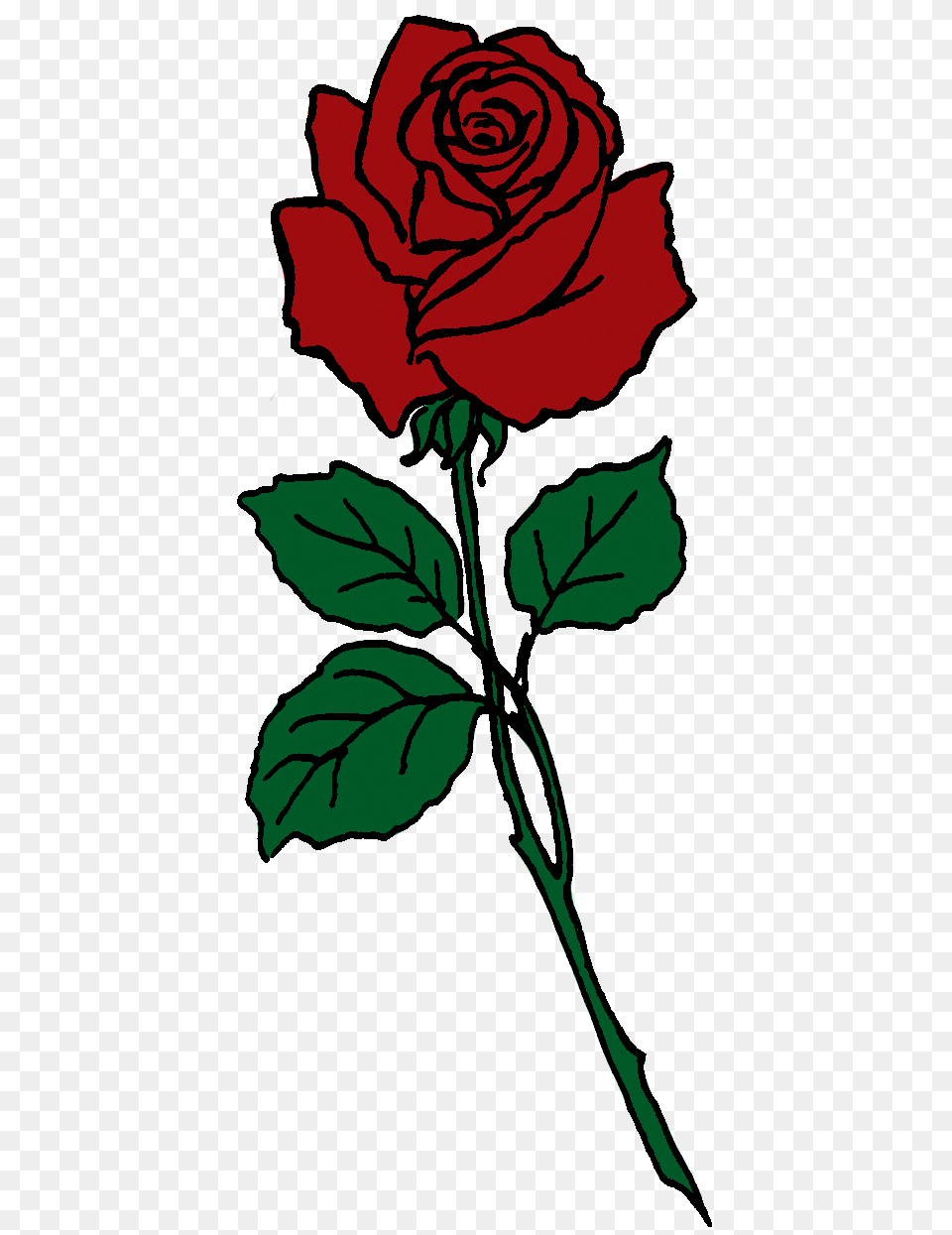Cartoon Roses Clipart, Flower, Plant, Rose, Leaf Free Transparent Png