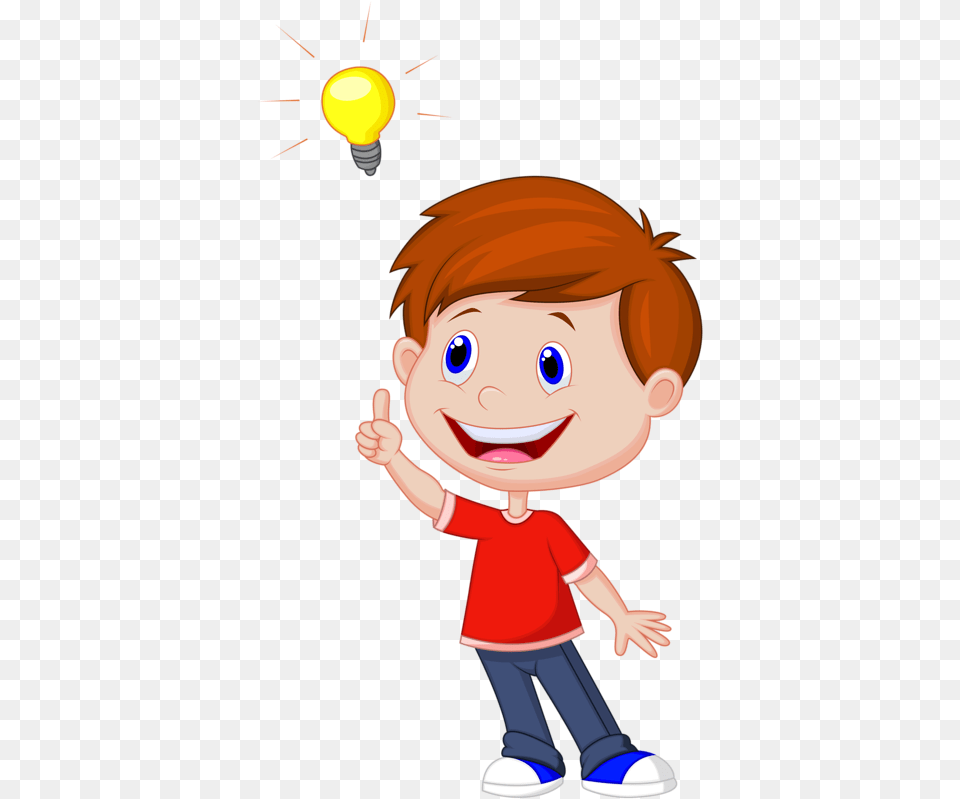 Cartoon Royalty Stock Photography Clip Art Cartoon Boy Idea, Baby, Light, Person, Face Free Png Download