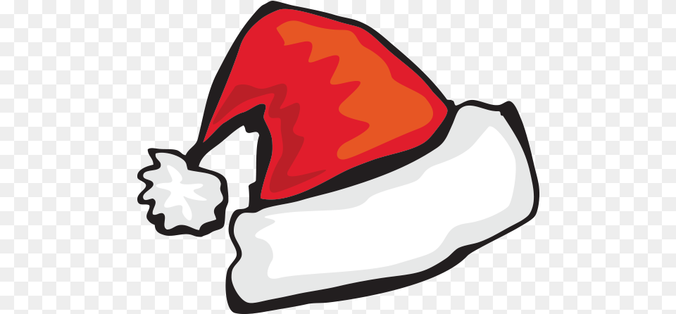 Cartoon Santa Claus Hat Christmas Clipart Christmas Hat Vector, Clothing, Hood, Food, Meal Png Image