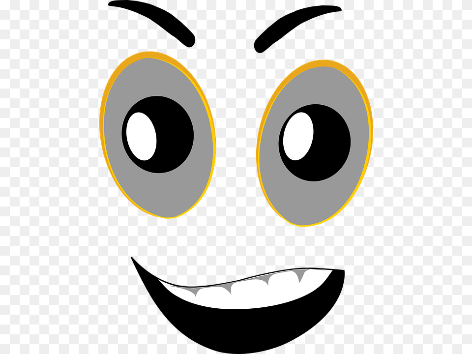 Cartoon Scared Face, Mask, Astronomy, Moon, Nature Free Transparent Png