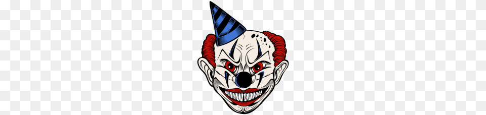Cartoon Scary Clown, Clothing, Hat, Performer, Person Png