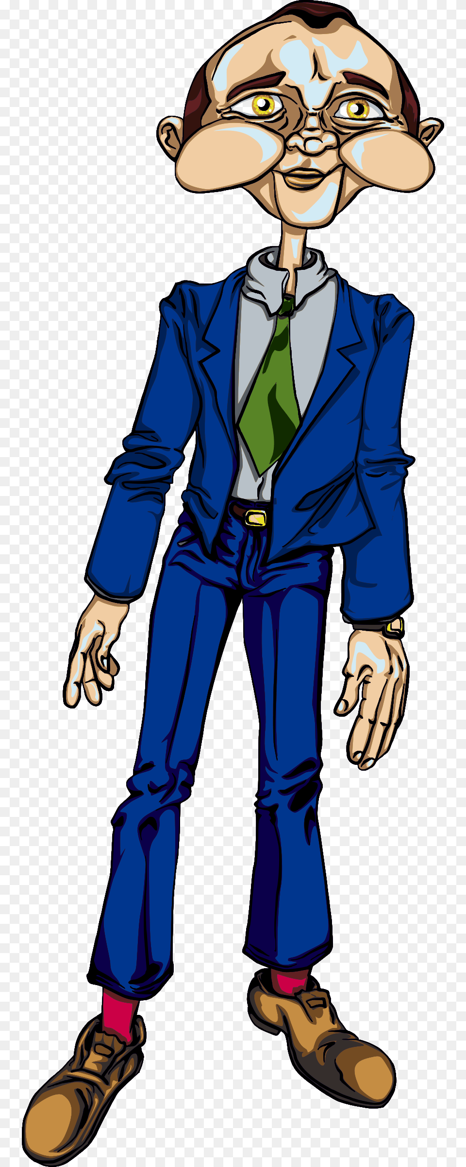 Cartoon Scary Man, Formal Wear, Book, Suit, Clothing Free Transparent Png