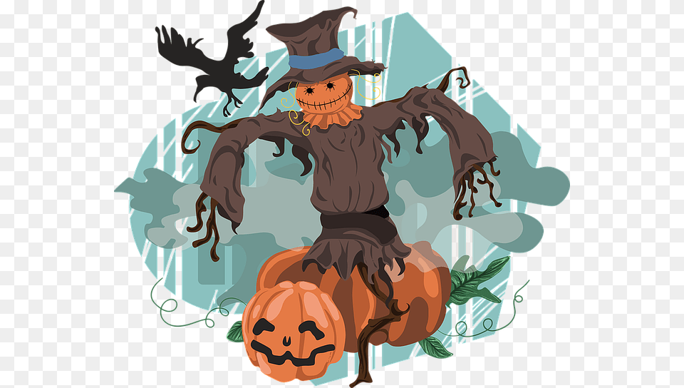 Cartoon Scary Scarecrow, Baby, Person Free Png