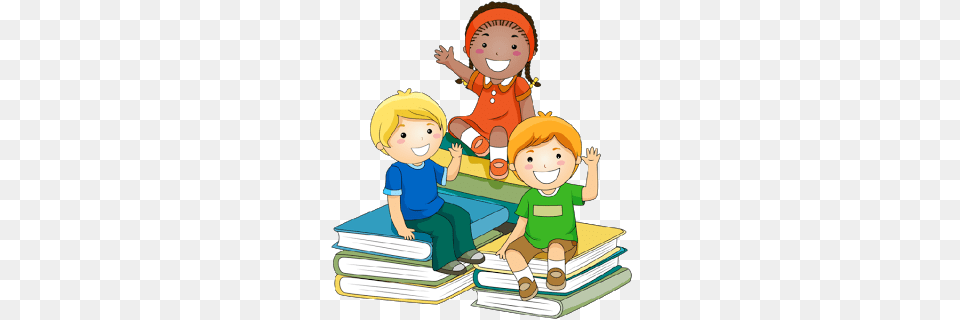 Cartoon School Children, Book, Comics, Publication, Baby Free Png