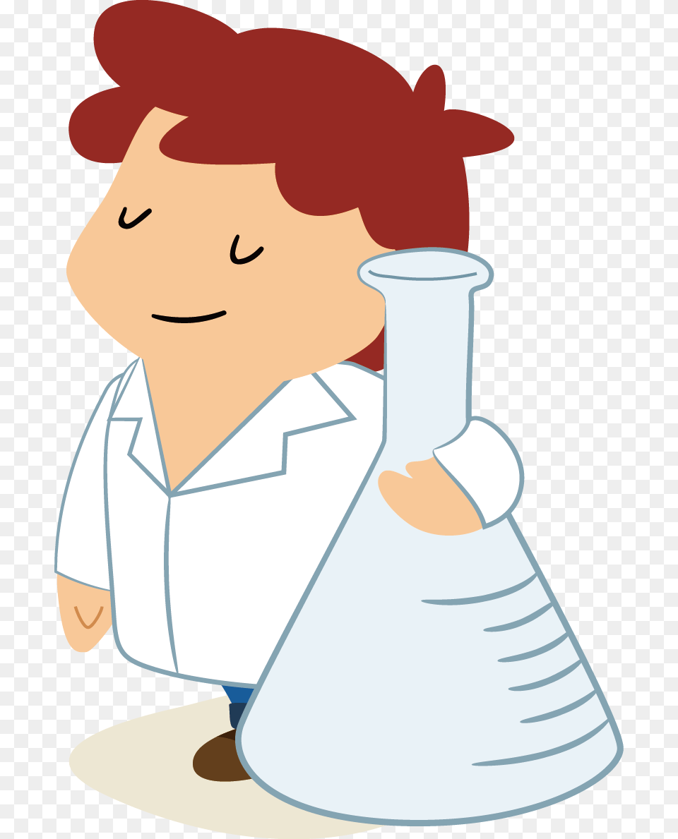 Cartoon Scientist Science Dibujos Animados De Ciencia, Baby, Person, Face, Head Free Png