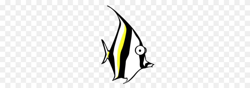 Cartoon Sea Creatures Drawing Tropical Fish, Angelfish, Animal, Sea Life, Shark Free Transparent Png