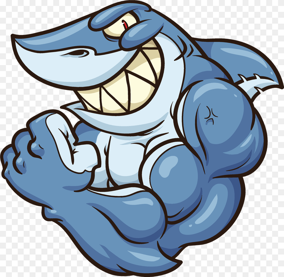 Cartoon Shark Mascot, Art Free Transparent Png