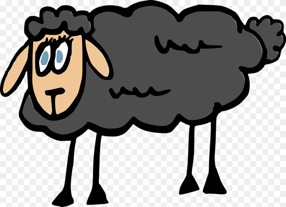 Cartoon Sheep 3 Cartoon, Face, Head, Person, Baby Free Png Download