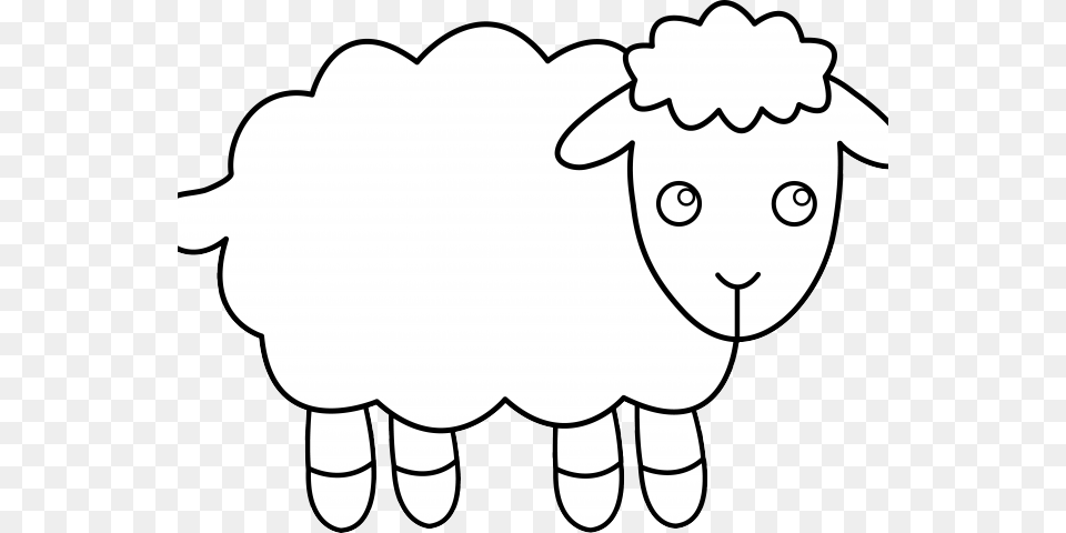 Cartoon Sheep Clipart, Livestock, Animal, Mammal, Baby Free Transparent Png