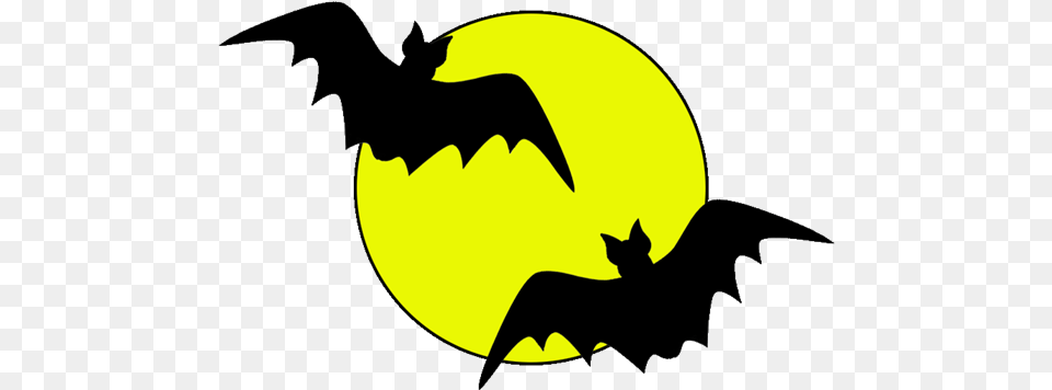 Cartoon Silhouette Character Yellow Bat For Halloween 600x512 Fictional Character, Logo, Symbol, Animal, Cat Png Image
