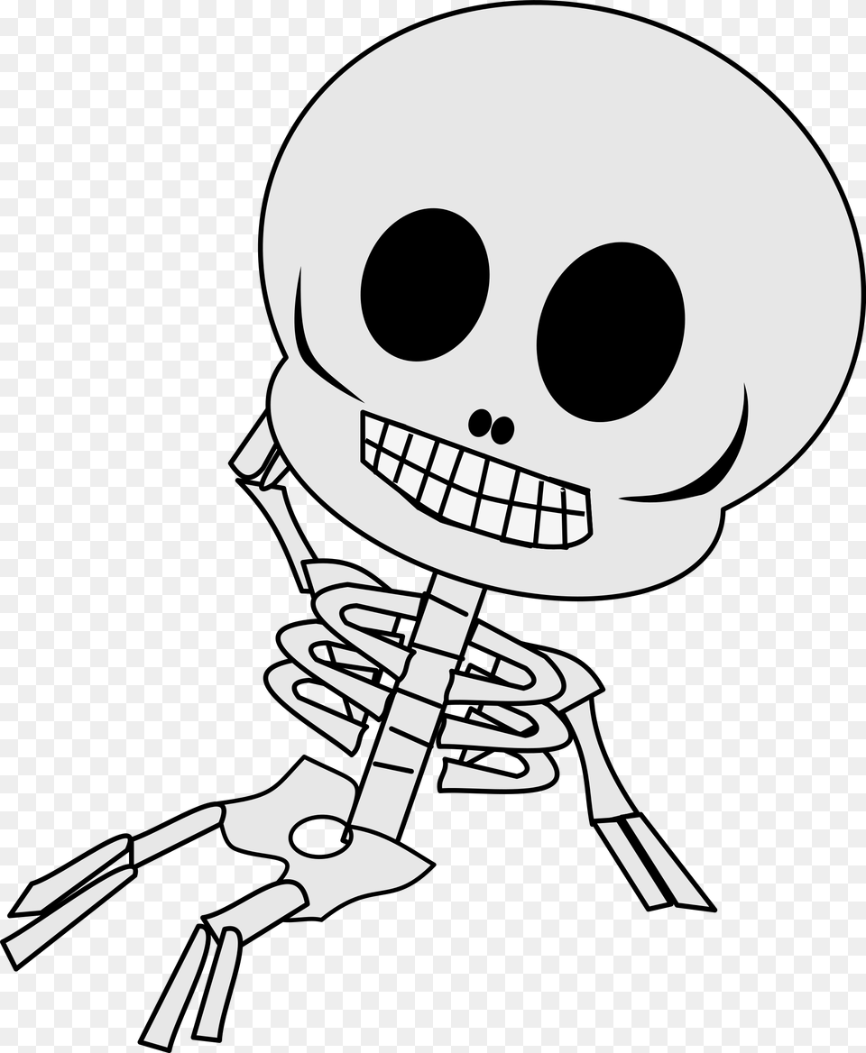 Cartoon Skeleton Transparent Background, Stencil, Baby, Person Png