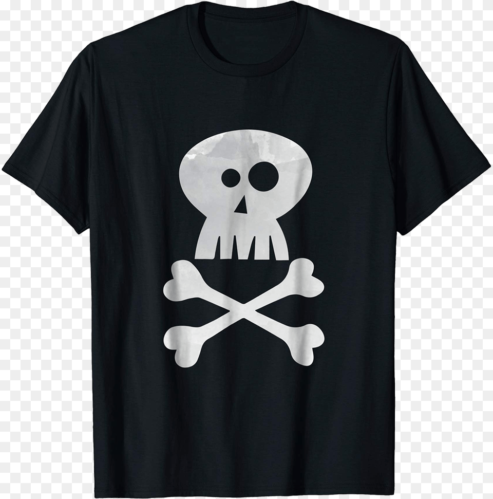 Cartoon Skull And Crossbones T Shirt T Shirt, Clothing, T-shirt Free Png Download