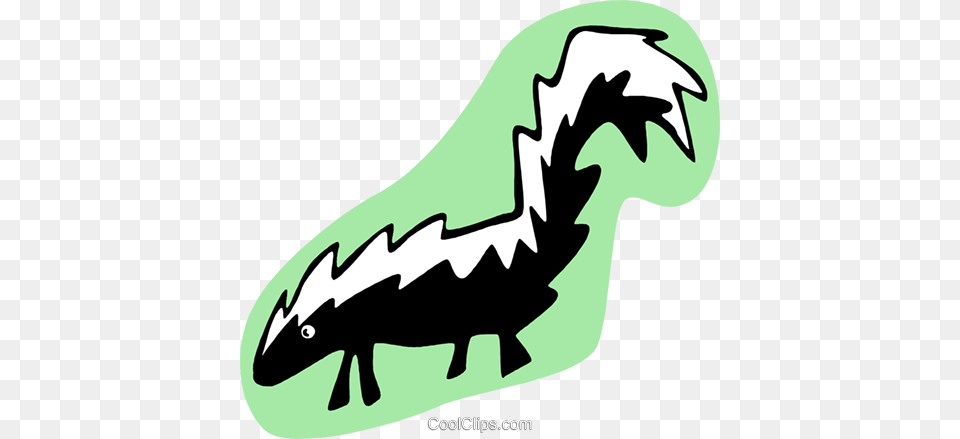 Cartoon Skunk Royalty Free Vector Clip Art Illustration, Animal, Dinosaur, Reptile Png