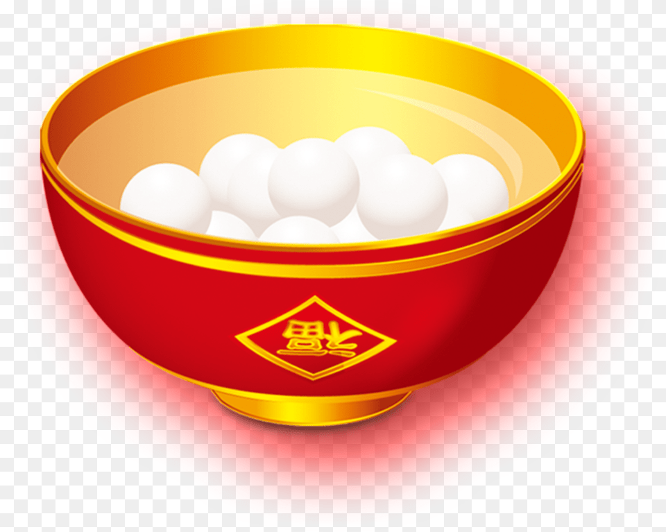 Cartoon Small Glutinous Rice Dumplings Decorative Elements, Bowl, Ball, Golf, Golf Ball Free Png Download