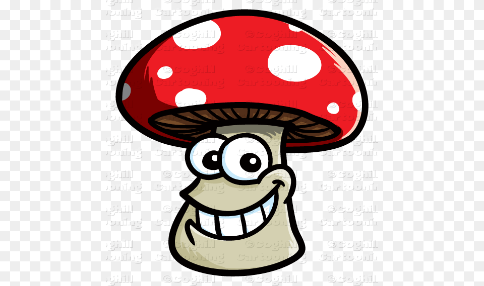 Cartoon Smiling Mushroom Clip Art Stock Illustration, Fungus, Plant, Agaric, Face Png Image