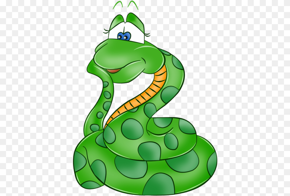 Cartoon Snake Clipart Start With The Letter S, Animal, Reptile, Green Snake, Dynamite Png