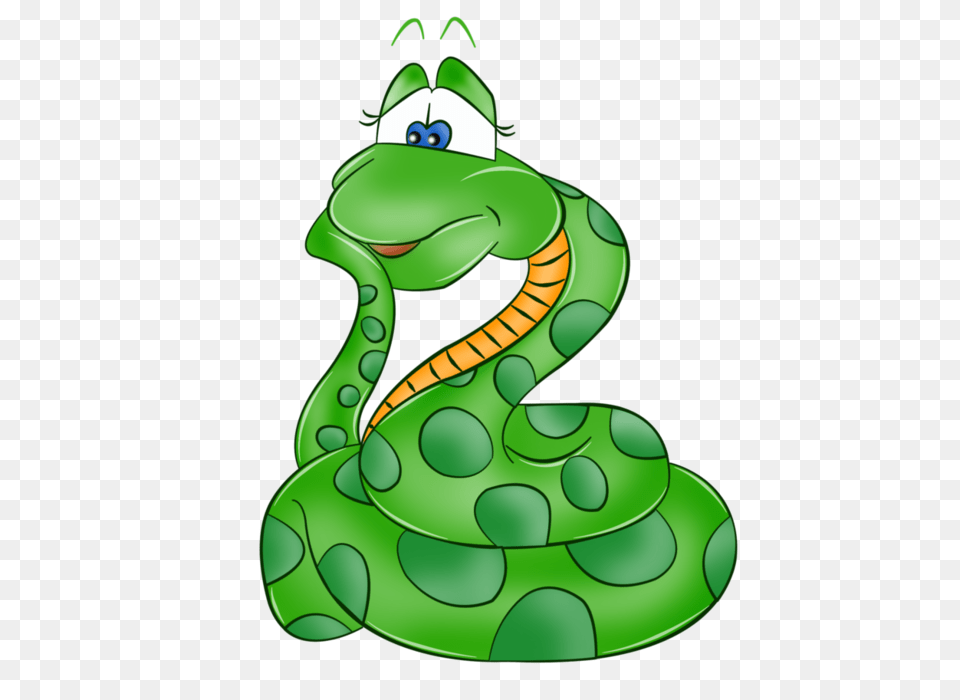 Cartoon Snakes Clip Art, Animal, Reptile, Snake, Green Snake Free Png