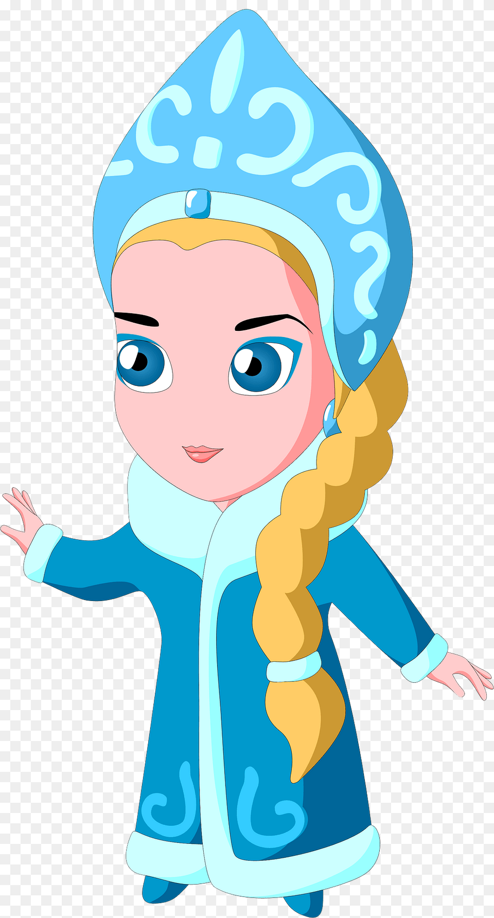 Cartoon Snow Maiden Clipart, Clothing, Hat, Baby, Person Free Transparent Png