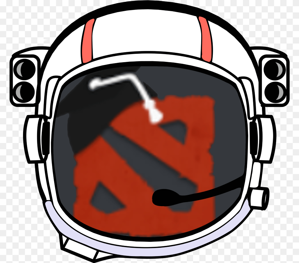 Cartoon Space Helmet Astronaut Helmet Transparent Background, Crash Helmet, Clothing, Hardhat, American Football Free Png Download