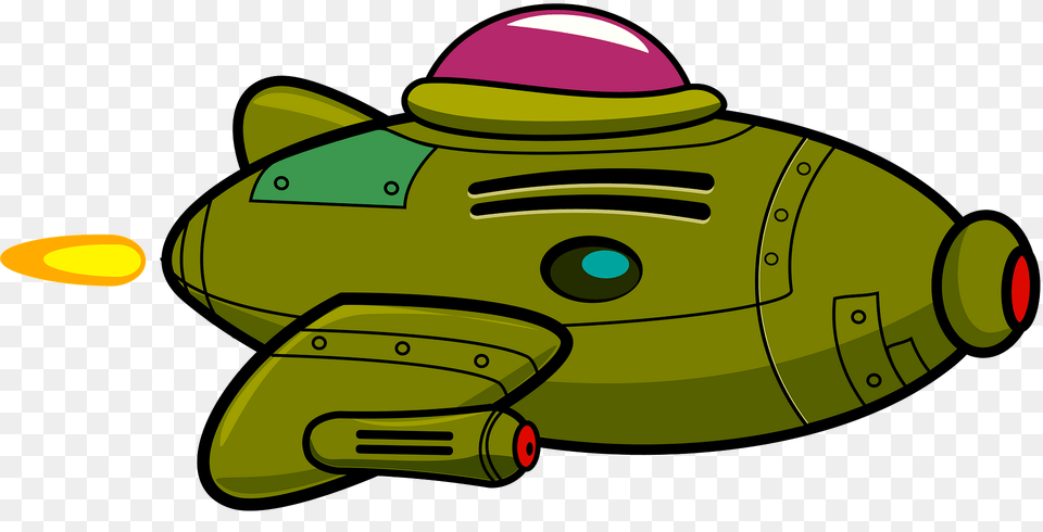 Cartoon Spaceship Clipart, Device, Grass, Lawn, Lawn Mower Png Image