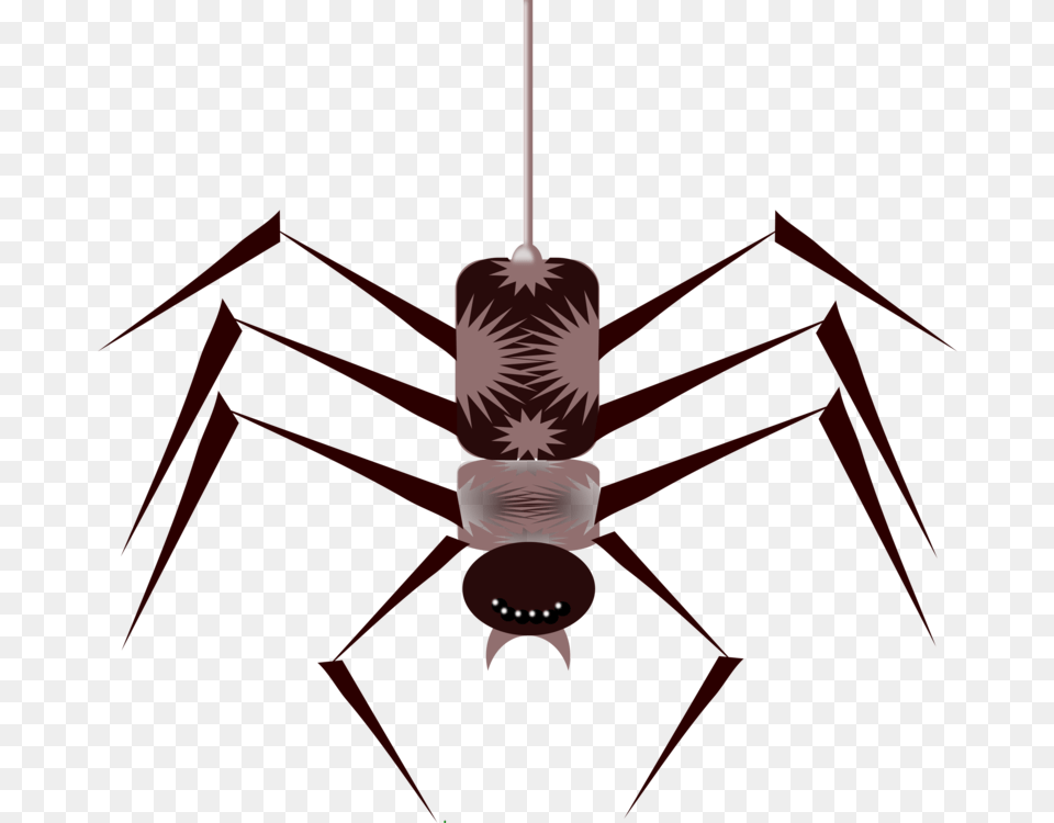 Cartoon Spider, Animal, Appliance, Ceiling Fan, Device Png