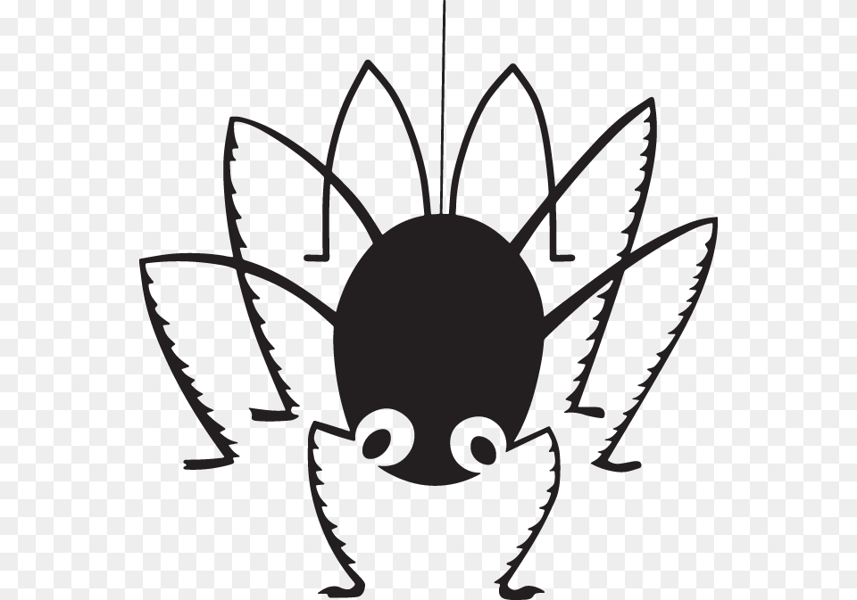 Cartoon Spider Diary Of A Spider Clipart, Stencil, Emblem, Symbol, Electronics Free Png Download