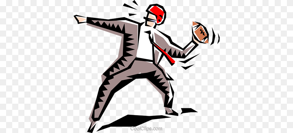 Cartoon Sports Quarterback Royalty Vector Clip Art, People, Person, Dancing, Leisure Activities Free Png