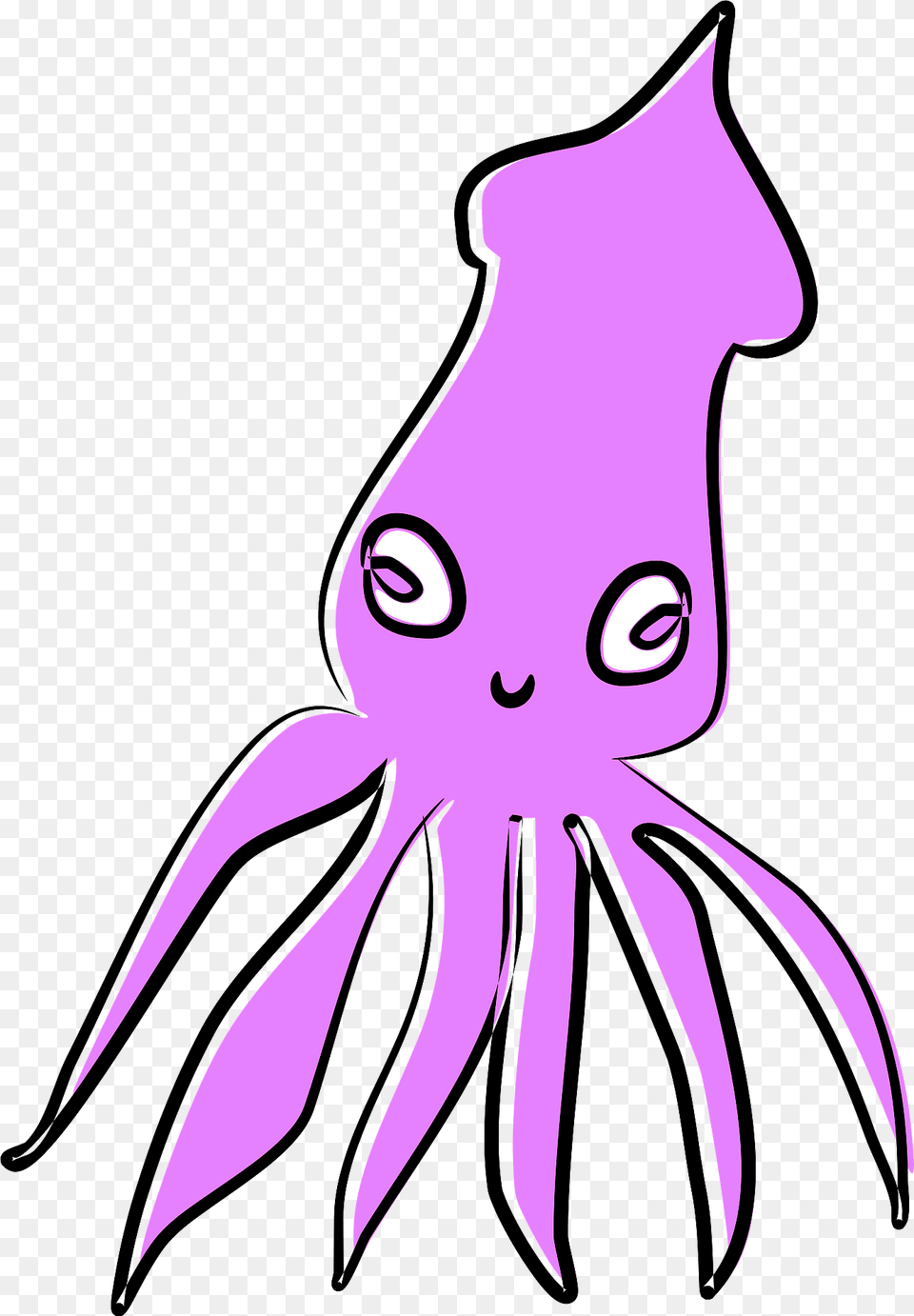 Cartoon Squid Clipart, Animal, Sea Life, Food, Seafood Free Png Download