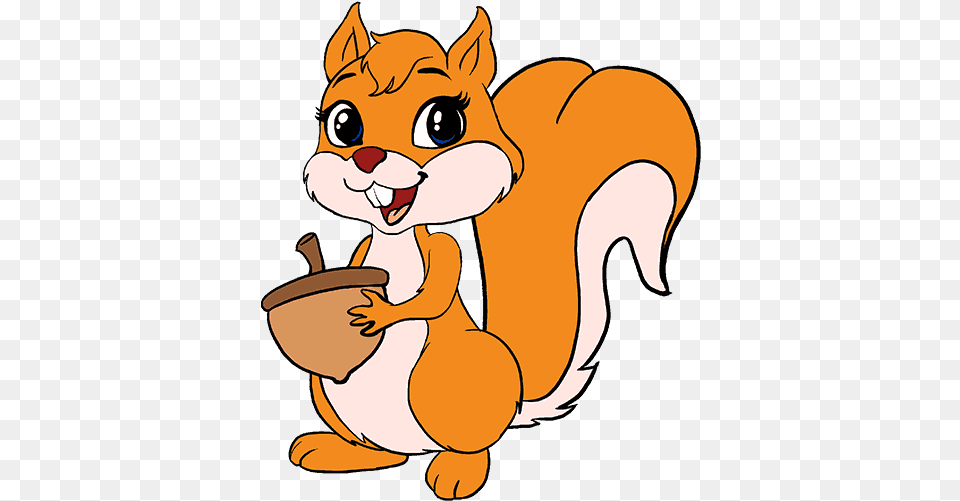 Cartoon Squirrel 2 Image Drawing Of Squirrel With Colour, Baby, Person Png