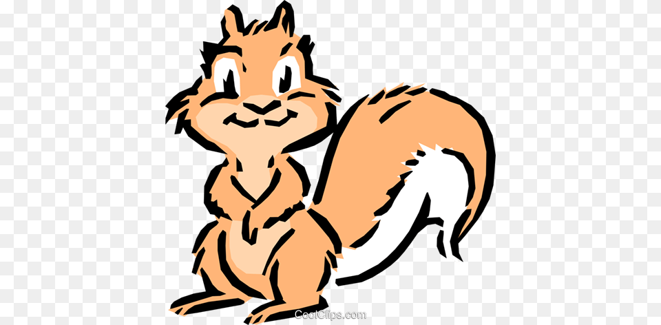 Cartoon Squirrel Royalty Vector Clip Art Illustration, Baby, Person, Face, Head Png Image