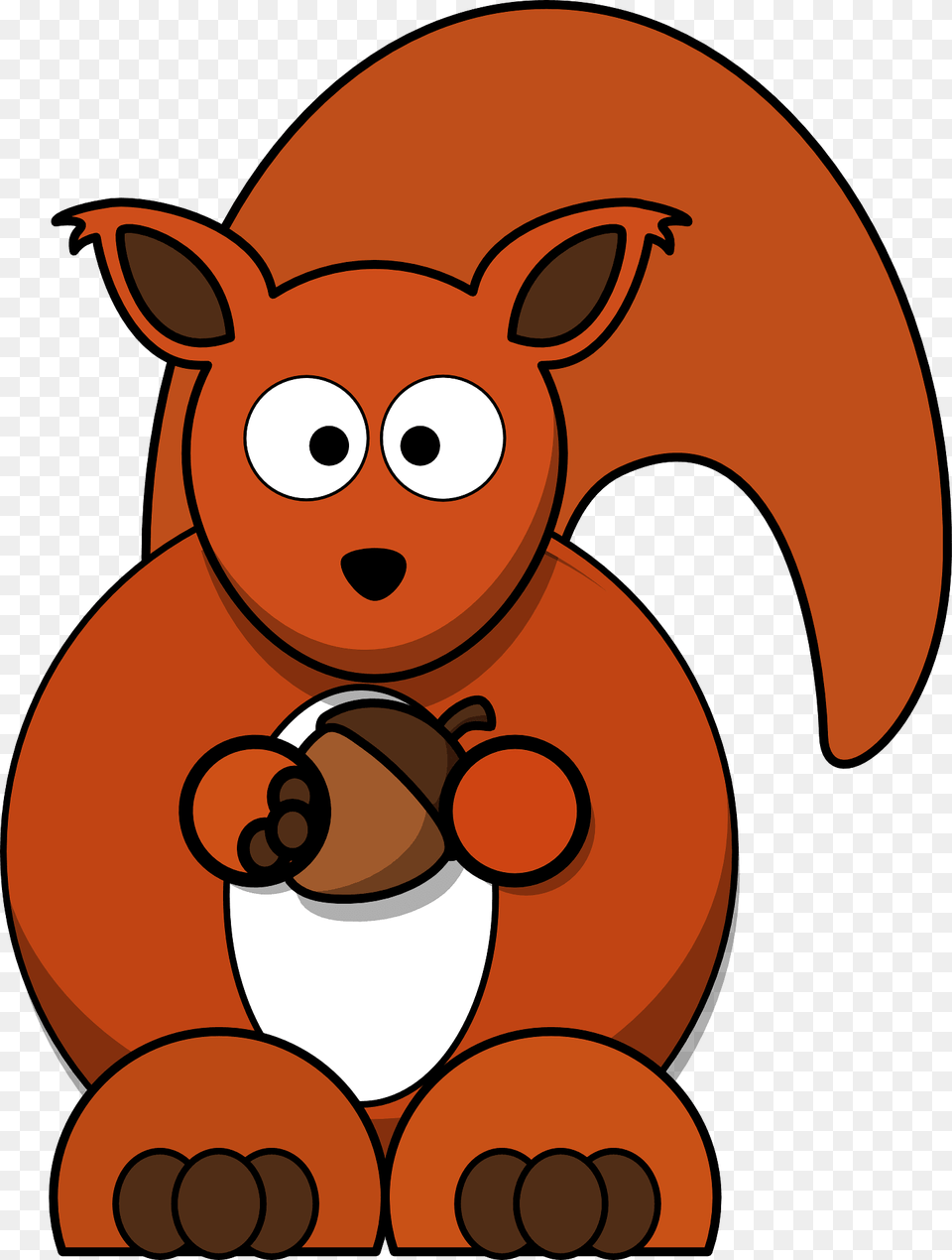 Cartoon Squirrel With Acorn Clipart, Face, Head, Person Png