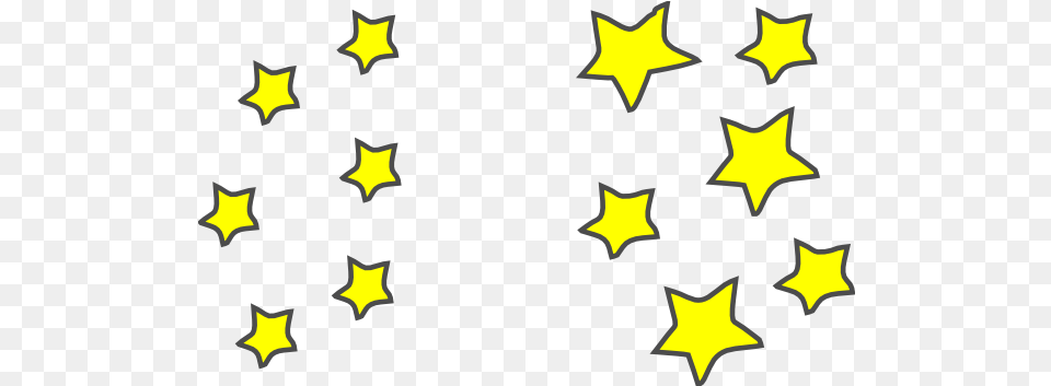 Cartoon Star Star Cluster Clip Art, Star Symbol, Symbol, Nature, Night Free Png
