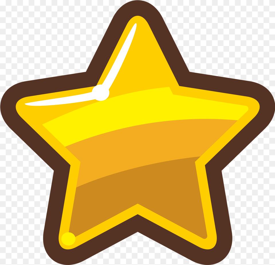 Cartoon Star Transparent Clipart Clipart Star, Star Symbol, Symbol, Cross, Badge Png Image