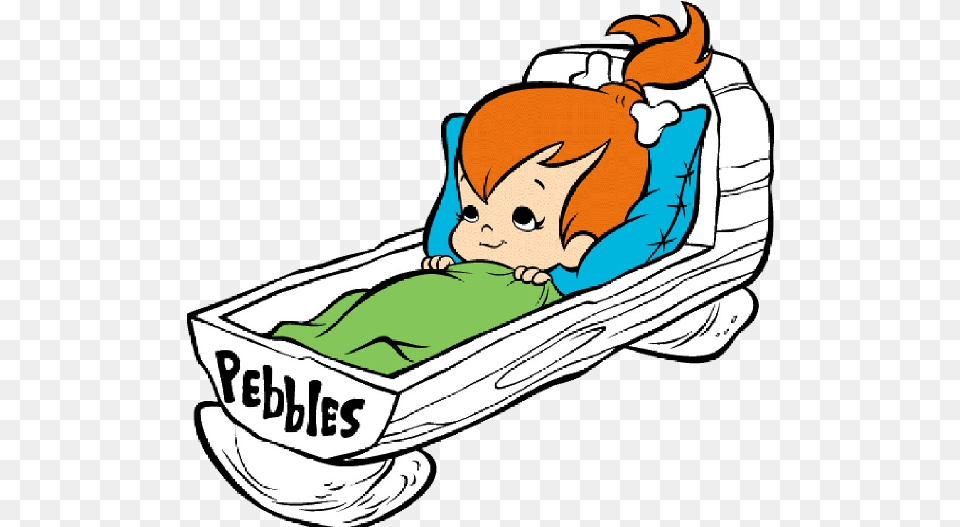 Cartoon Stone Stone Pebble Creek Image And Clipart Pebbles Flintstone The Flintstones, Bathing, Baby, Person, Furniture Free Png
