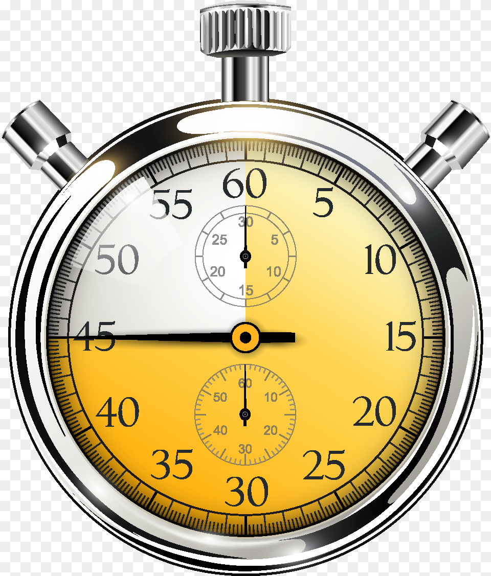 Cartoon Stopwatch Texture Element Learn Anything In Half The Time Png Image