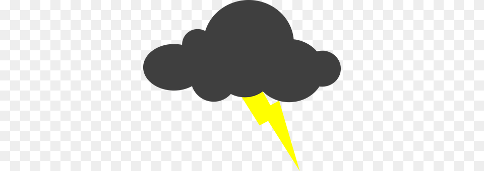 Cartoon Storm Cloud, Silhouette, Light, Person Png Image