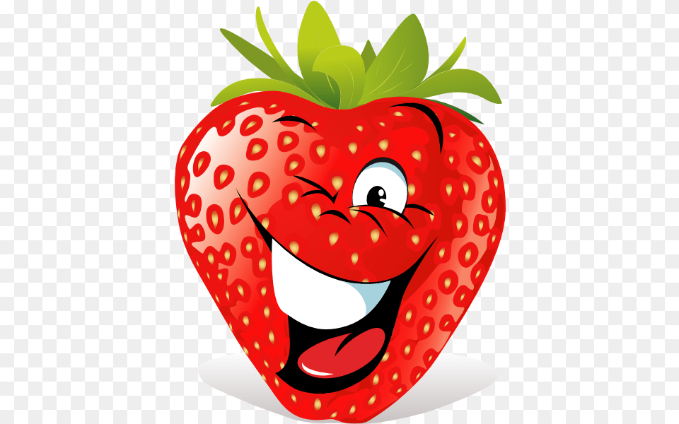 Cartoon Strawberry Face Icon Cartoon Fruit Clipart, Berry, Food, Plant, Produce Free Png