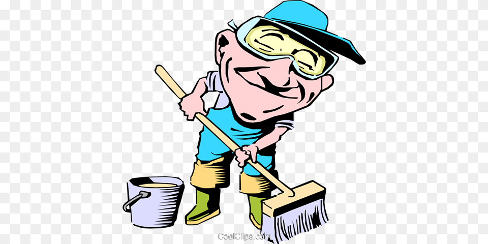 Cartoon Street Maintenance Royalty Free Vector Clip Art, Cleaning, Person, Baby, Cup Png Image