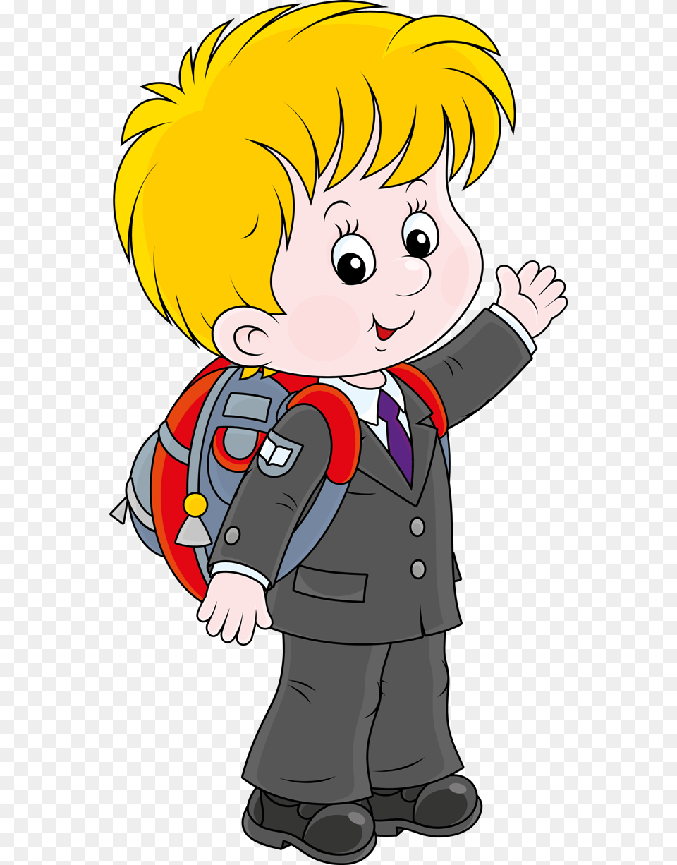 Cartoon Student Clipart, Book, Comics, Publication, Baby Free Transparent Png